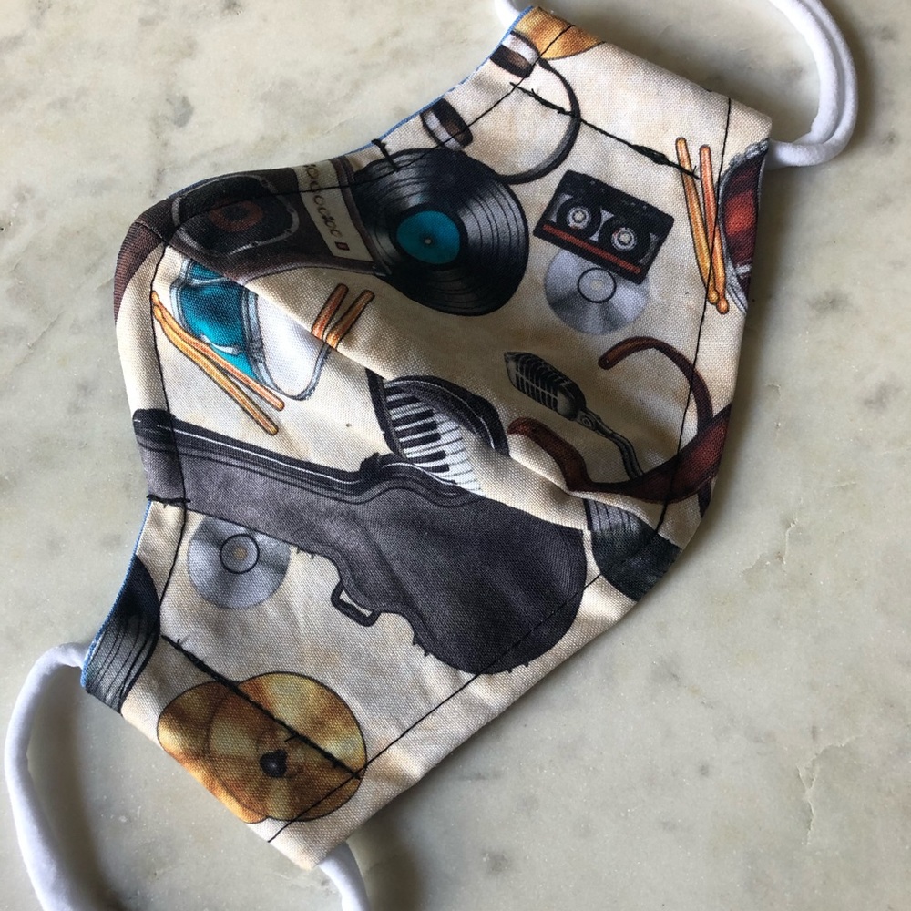 Music instrument theme-  Breathable cotton mask